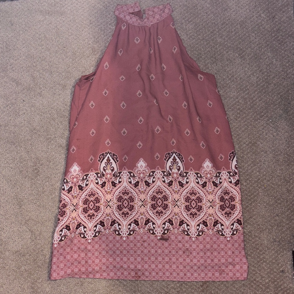 Altar’d State Bohemian Halter Neck Dress SZ M